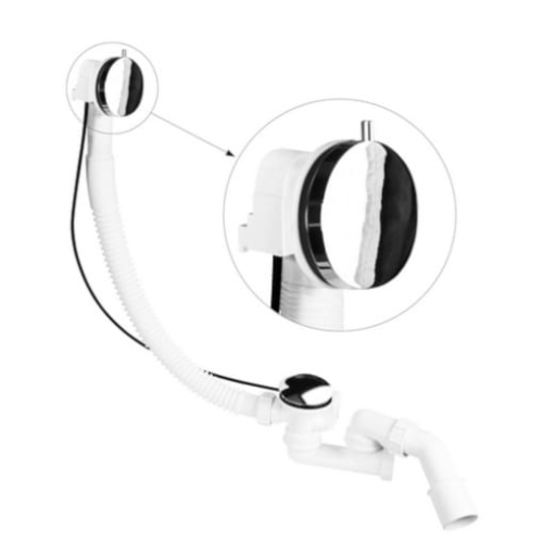 MCALPINE zestaw wannowy pop-up (automatyczny) SLIM MP31SSF-CBR