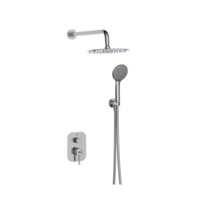 BLUE MILO zestaw prysznicowy podtynkowy z baterią i deszczownicą chrom 