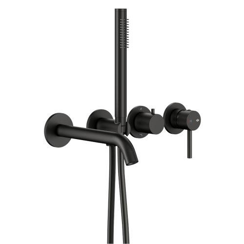 KFA MOZA zestaw wannowo-prysznicowy z baterią 2-funkcyjną black