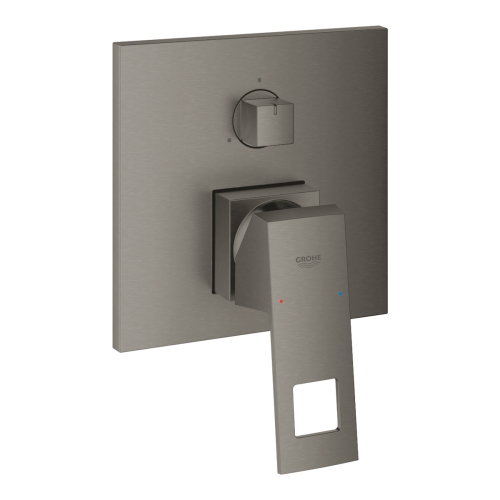 GROHE EUROCUBE bateria wannowo- prysznicowa podtynkowa hard graphite 