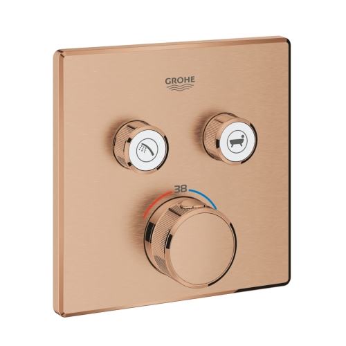 GROHE GROHTHERM SMARTCONTROL bateria wannowo- prysznciowa podtynkowa z termostatem brushed warm sunset