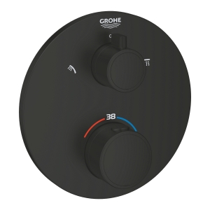GROHE GROHTHERM bateria prysznicowa podtynkowa z termostatem matte black 