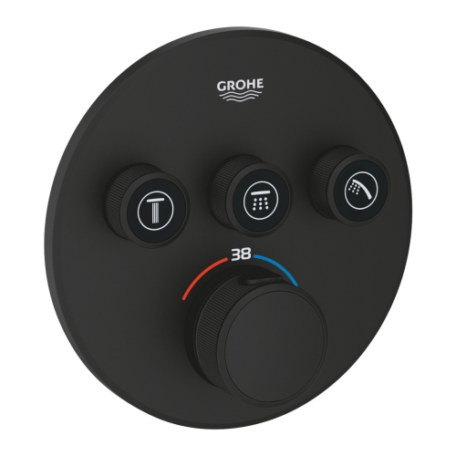 GROHE GROHTHERM SMARTCONTROL bateria wannowo- prysznicowa podtynkowa z termostatem phantom black 