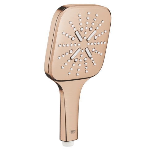 GROHE RAINSHOWER SMARTACTIV 130 CUBE słuchawka prysznicowa 3- funkcyjna brushed warm sunset