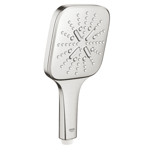 GROHE RAINSHOWER SMARTACTIVE 130 CUBE słuchawka prysznicowa 3- funkcyjna stal nierdzewna 
