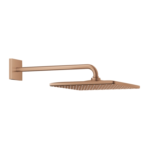 GROHE RAINSHOWER MONO 310 CUBE deszczownica kwadratowa 31 cm z ramieniem brushed warm sunset