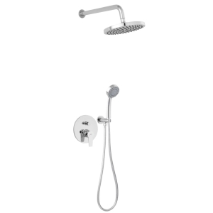 FERRO RITTO zestaw prysznicowy podtynkowy z baterią i deszczownicą chrom 