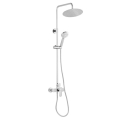 FERRO TALASSA zestaw prysznicowy ścienny z baterią i deszczownicą chrom