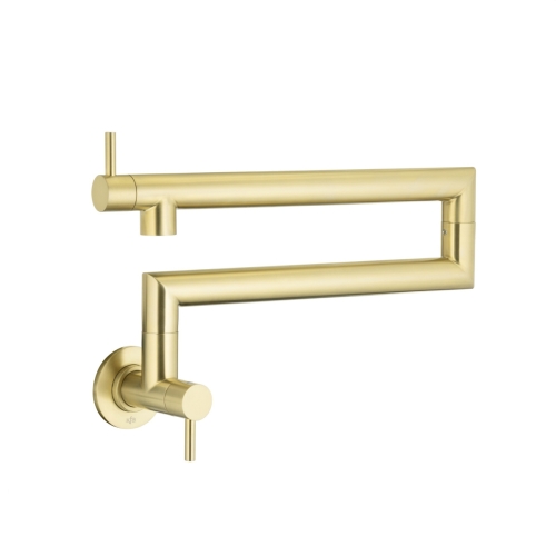 KFA DUERO POT FILLER BLACK bateria kuchenna ścienna składana brushed light gold