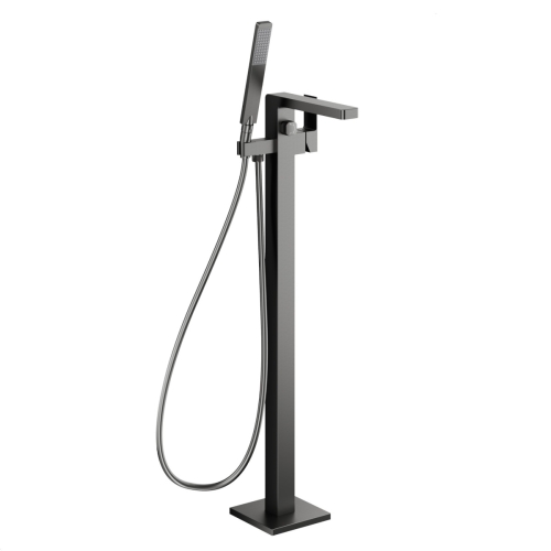 KFA LOGON bateria wannowo- prysznicowa wolnostojąca gun metal grey