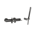 KFA MOZA bateria wannowo- prysznicowa ścienna  gun metal grey
