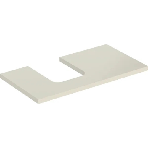 GEBERIT ONE blat pod umywalkę z wycięciem lewy 90 cm piaskowy szary połysk 