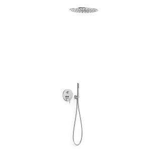 TRES STUDY zestaw prysznicowy podtynkowy z baterią i deszczownicą chrom