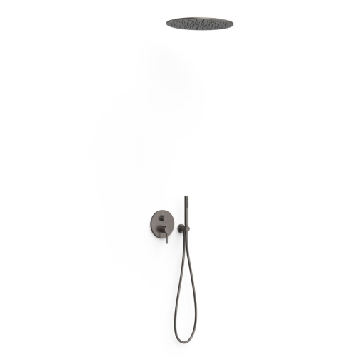 TRES STUDY zestaw natryskowy podtynkowy z baterią i deszczownicą grafit