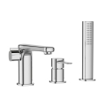 INVENA GLAMOUR bateria wannoro-natryskowa nawannowa chrom