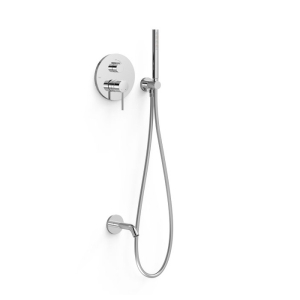 TRES STUDY zestaw wannowo-prysznicowy podtynkowy z baterią i wylewką chrom