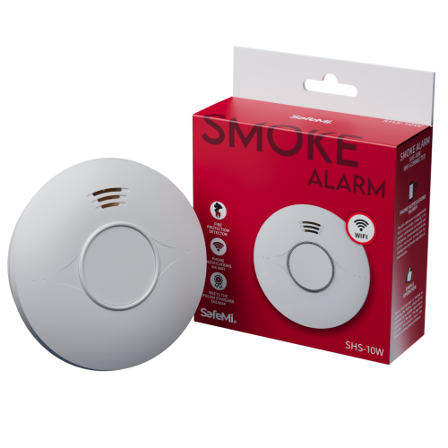 SAFEMI SHS-10W czujnik dymu z wbudowaną baterią WIFI