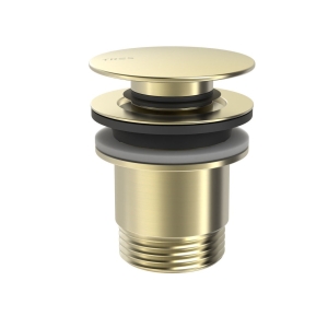 TRES spust umywalkowy uniwersalny złoty cava