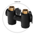 VARIO TERM INTEGRA DUO zestaw termostatyczny prawy czarny mat