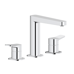 KFA MALAGA bateria umywalkowa stojąca 3-otworowa chrom