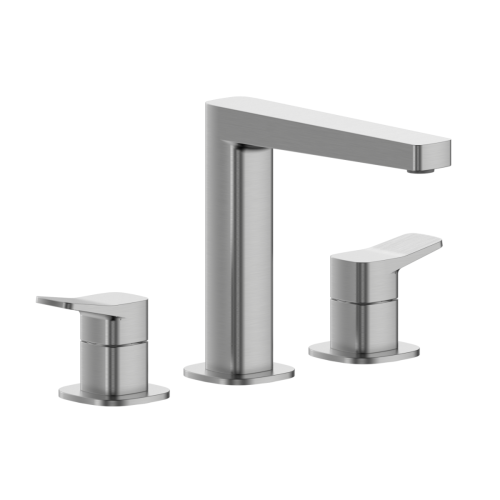 KFA MALAGA bateria umywalkowa stojąca 3-otworowa gun metal grey