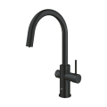 GROHE BLUE HOME bateria kuchenna wielofunkcyjna z systemem filtrującym i wyciąganą wylewką aksamitna czerń