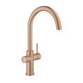 GROHE BLUE HOME bateria kuchenna stojąca wielofunkcyjna z systemem filtrującym brushed warm sunset