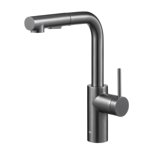 KFA DUERO BASIC bateria kuchenna stojąca z wyciąganą wylewką gun metal grey