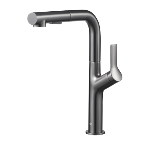 KFA DUERO DESING bateria kuchenna stojąca z wyciąganą wylewką gun metal grey