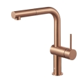 KFA DUERO EDGE bateria kuchenna stojąca z wyciąganą wylewką brushed rose gold