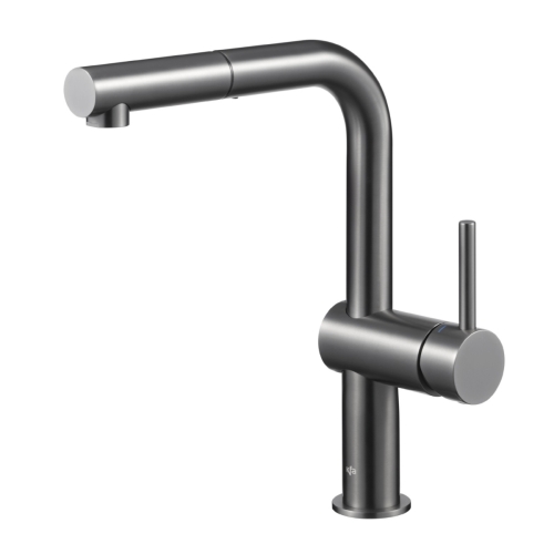 KFA DUERO EDGE bateria kuchenna stojąca z wyciąganą wylewką gun metal grey