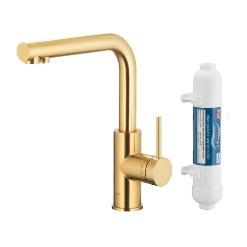 KFA DUERO PURE BASIC bateria kuchenna stojąca z filtrem HYDRO+ brushed light gold