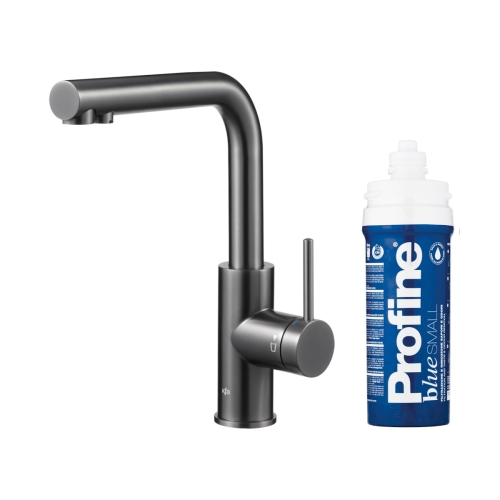 KFA DUERO PURE BASIC bateria kuchenna stojąca z filtrem PROFINE BLUE S gun metal grey