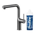 KFA DUERO PURE MOVE pull-out bateria kuchenna stojąca z filtrem PROFINE BLUE S gun metal grey