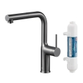 KFA DUERO PURE MOVE pull-out bateria kuchenna stojąca z filtrem HYDRO+ gun metal grey