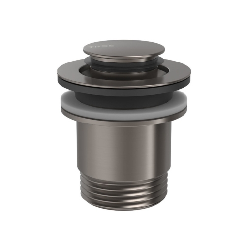 TRES spust umywalkowy klik-klak grafit 