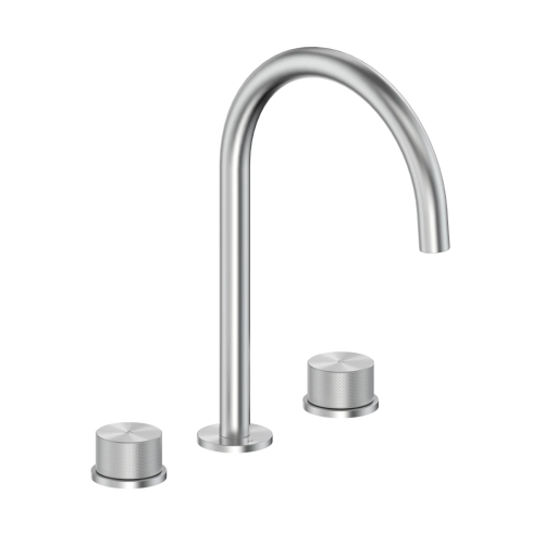 KFA MOZA 316L bateria umywalkowa stojąca stal szczotkowana