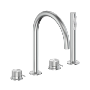 KFA MOZA 316L bateria wannowo-prysznicowa nawannowa stal nierdzewna