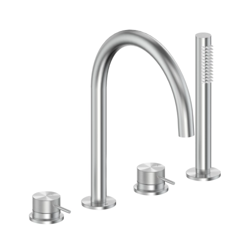 KFA MOZA 316L bateria wannowo-prysznicowa nawannowa stal nierdzewna