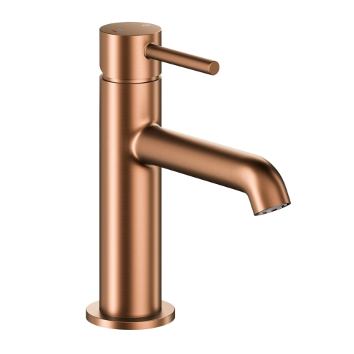 KFA MOZA MINI bateria umywalkowa stojąca z korkiem klik-klak brushed rose gold