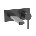 ROCA NAIA bateria umywalkowa ścienna, brushed titanium black