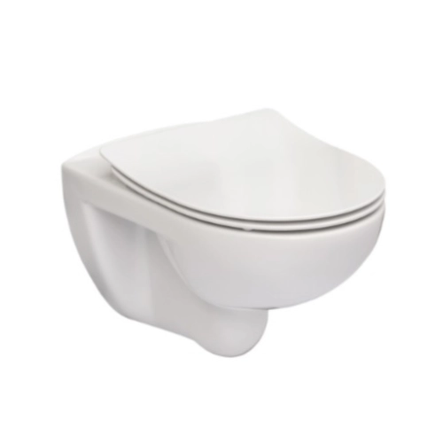 ROCA VICTORIA miska wisząca Rimless z deską wolnoopadającą 