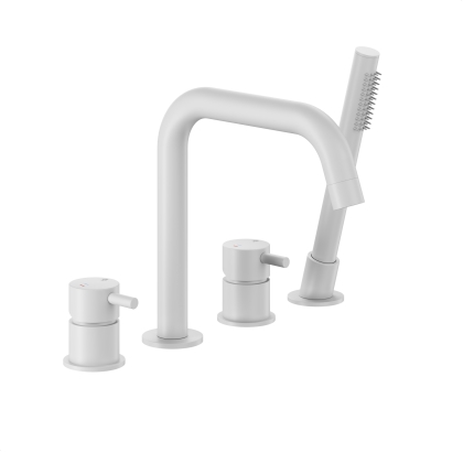 KFA MOZA bateria wannowo-prysznicowa nawannowa biały mat