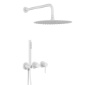 KFA MOZA zestaw prysznicowy podtynkowy z baterią i deszczownicą biały mat