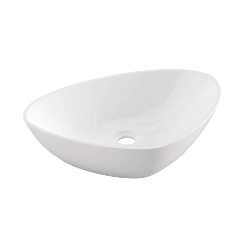 INVENA TRIGONO umywalka nablatowa 50 cm biała