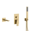 KFA LOGON zestaw wannowo-prysznicowy podtynkowy z baterią brushed light gold 