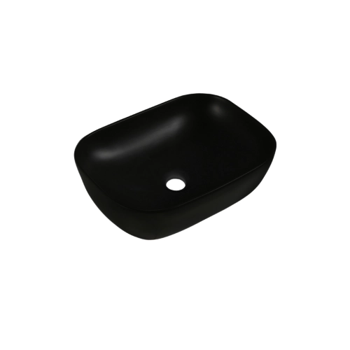 INVENA VITORIA umywalka nablatowa 45,5 cm czarna