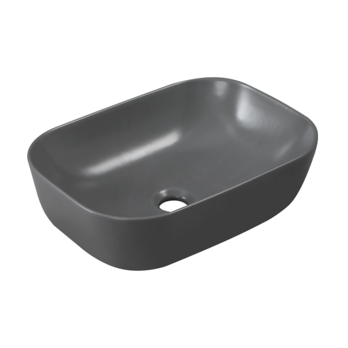 INVENA VITORIA umywalka nablatowa 45,5 cm szara