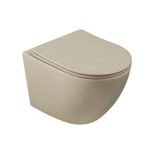 INVENA TAVRO miska WC wisząca z deską wolnoopadająca cappuccino