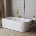 INVENA ASTRI wanna narożna 160 x 80 cm lewostronna biała